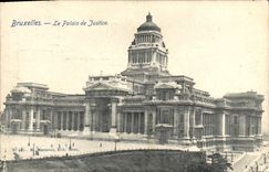 VINTAGE POSTCARD Brussels Law courts