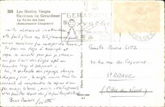 MODERN CARD the High Vosges Surroundings of Gerardmer the valley of the lakes Retournemer Longemer