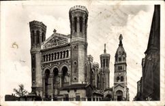 MODERN CARD Lyon the ND Basilica of Fourviere