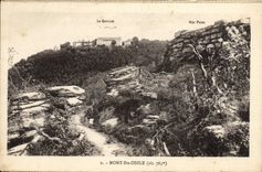 VINTAGE POSTCARD Mount co. Odile the convent pagan Wall