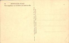 VINTAGE POSTCARD Bonifacio Seen Splendid On the Cliff Which Carries the City