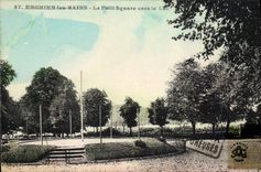 CPA Enghien Les Bains Le Petit Square Vers Le Lac
