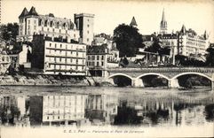 CPA Pau Panorama Et Pont De Jurancon