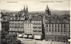 VINTAGE POSTCARD Clermont Ferrand Notre Dame Of the Port View