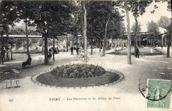 VINTAGE POSTCARD Vichy Floors And Alleys Of the Park