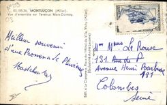 MODERN CARD Montlucon Overall picture On the Avenue Marx Dormoy