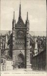 VINTAGE POSTCARD Amiens the Cathedral Gate Of the Virgin Golden