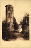 VINTAGE POSTCARD Montfort Amaury Ruins De I' Ancien Keep and turn of staircase of Anne of Brittany