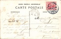 VINTAGE POSTCARD Belfort the Statue Nevertheless of has Mercie