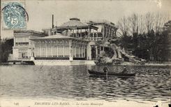 VINTAGE POSTCARD Enghien Les Bains the Municipal Casino