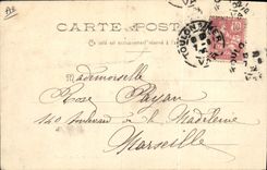 VINTAGE POSTCARD Boat Loading of an ox