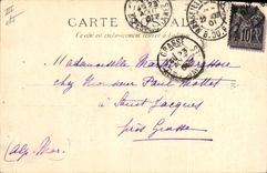 CPA Bateau La plage avant du Brennus 