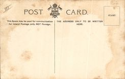 VINTAGE POSTCARD Bateau HMS Excel Ward room Officers Library Bibliotheque