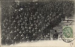 VINTAGE POSTCARD Boat Funeral of the victims of Iena survivors