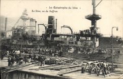 CPA Bateau Catastrophe du Iena Vu du Suffren