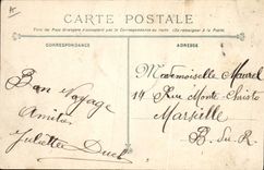 VINTAGE POSTCARD Boat View of Missiessy during the explosion of Iena