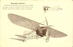 CPA Avion Aviation Monoplan Bleriot Traversee Calais Douvres en 26 mn