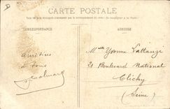 CPA Avion Aviation L'aeroplane Farman au camp du chateau Vu de l'avant 