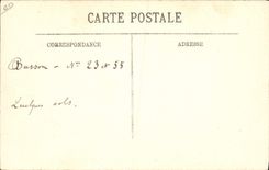 CPA Avion Aviation Busson sur monoplan Bleriot Quinzaine d'aviation Le Havre Trouville Deauville