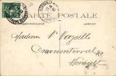 VINTAGE POSTCARD Avion Aviation Marseilles Aviation the rise of Aubrun has 300 m