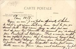 VINTAGE POSTCARD Plane Aviation Circuit of the East Airfield of Issy Moulineaux Departure of Aubrun on Bleriot