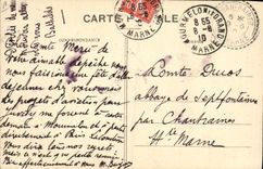 VINTAGE POSTCARD Plane Aviation Aerodrome of the camp of Trawl-nets a beautiful flight of the monoplane Antoinette