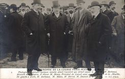 VINTAGE POSTCARD Plane Aviation Catastrophe of the race Paris Madrid May 21st, 1911 Minister for the war Monis Bleriot