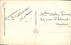 VINTAGE POSTCARD Plane Aviation Woman Aviator