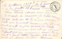 VINTAGE POSTCARD Plane Vedrines Aviation leaving in recognition on its plane the Cow