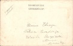 Folklore de Hungría de la mujer del ilustrador de la POSTAL de la VENDIMIA