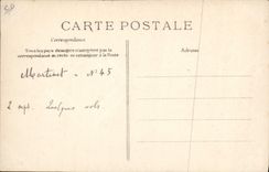 VINTAGE POSTCARD Plane Aviation Trip hammer on biplane H Farman