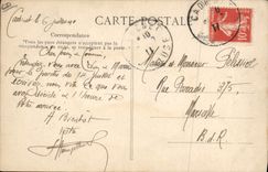 VINTAGE POSTCARD Avion Aviation Circuit of the East of Aviation Leblanc August 1910 doubles the Eiffel Tower as a triumphant victor