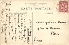 VINTAGE POSTCARD Avion Busson Aviation takes along Wynjmalen on its monoplane Deperdussion 100 HP