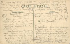 VINTAGE POSTCARD Plane Aviation Biplane To summon Seen of face