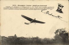CPA Avion Aviation Monoplan Tellier pilote par Dubonnet 