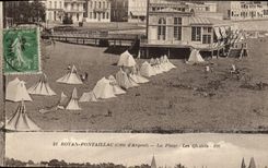 VINTAGE POSTCARD Royan Pontaillac the Beach country cottages