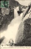 VINTAGE POSTCARD Surroundings of Cauterets the Cascade of the Lake Estom