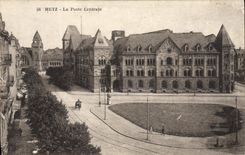 VINTAGE POSTCARD Metz La Poste Power station