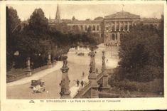 Puente de Estrasburgo de la POSTAL de la VENDIMIA de la universidad y de la universidad