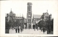 VINTAGE POSTCARD Paris Church Saint Germain the Resident of Auxerre