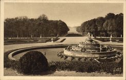 CPA Versailles Perspective du Bassin de Latone et Allee Royale