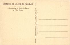 CPA Versailles Perspective du Bassin de Latone et Allee Royale