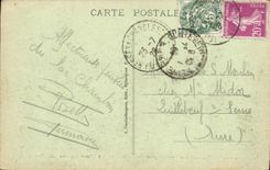 VINTAGE POSTCARD Thermal Road of Auvergne on Banks of the Lake Chambon