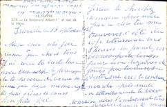 MODERN CARD Le Havre the boulevard Albert 1st and seen of Heve