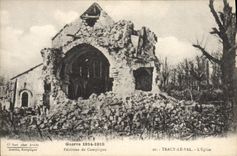 CPA Tracy Le Val L'Eglise Environs de Compiegne Militaria