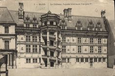 CPA Blois Le Chateau Facade Interieure Francois 1er