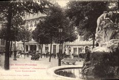 VINTAGE POSTCARD Tarbes Fontaine the flood Places Maubourouet