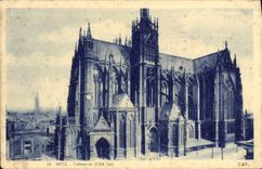 VINTAGE POSTCARD Metz Cathedral