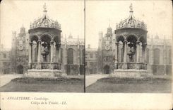 VINTAGE POSTCARD England Cambridge College of Trimite