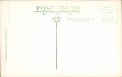 POSTAL de la VENDIMIA los jardines Londres de Kensington de las fuentes